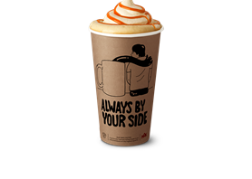 Iced cream caramel latte