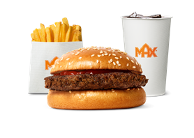 Hamburger med bare ketchup