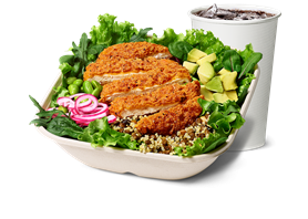 Crispy Chicken Salad Bowl-meny