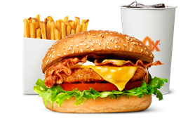 Crispy Chicken 'n' Bacon-meny